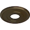 Ekena Millwork Bradford Ceiling Medallion (Fits Canopies up to 6 5/8"), 12 1/2"OD x 3 7/8"ID x 3/4"P, Brass CM12BRBRS - alternate 3